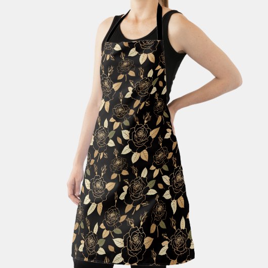 Striking rose and bud composition schürze (InSitu)