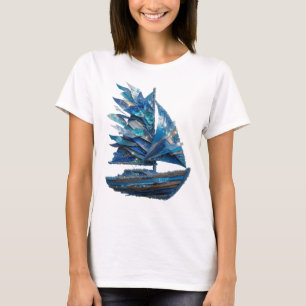 Striking Silber ABSTRACTE KUNST Abstrakte Gestaltu T-Shirt