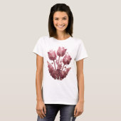 Striking Silber ABSTRACTE KUNST Design T-Shirt (Vorne ganz)