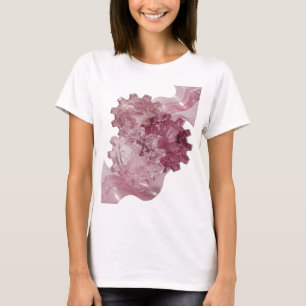 Striking Silber ABSTRAKTE KUNST Statement Design T-Shirt