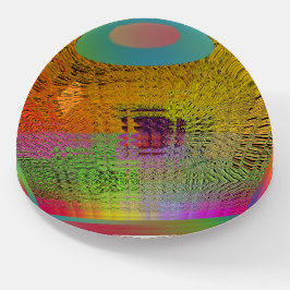 STRIKING WAVY Glas Briefbeschwerer