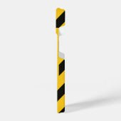 “Striking Yellow Cover with Bold Black Trendy iPhone Hülle (Linke Seite)