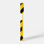 “Striking Yellow Cover with Bold Black Trendy iPhone Hülle (Rechte Seite)