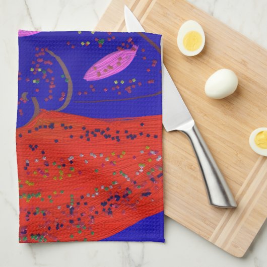 Strikingly Beautiful Creature Kitchen Towel Geschirrtuch (Viertel Falte)