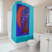 Strikingly Beautiful Creature Shower Curtain Duschvorhang (Beispiel)