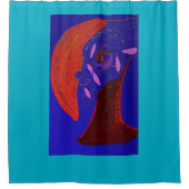 Strikingly Beautiful Creature Shower Curtain Duschvorhang (Vorderseite)