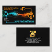 Strikte elektrische Blitze Visitenkarte (Vorne/Hinten)