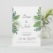 Strikte Foliage Probe Abendessen Party Einladung (Stehend Vorderseite)