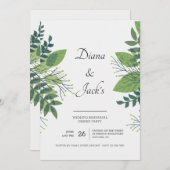 Strikte Foliage Probe Abendessen Party Einladung (Vorne/Hinten)