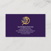 Strikte Gold Lines Creative Gold Ichthus Ministry Visitenkarte (Rückseite)