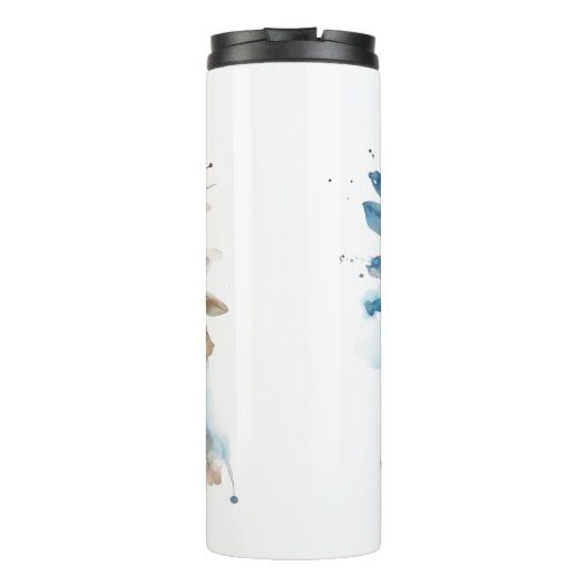 Strikte Wasserfarbe: Indigene weibliche Oberleiter Thermosbecher (Rückseite)