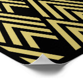 Strikter Art Deco Stil Poster (Ecke)