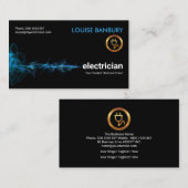 Strikter Blue Electric Blitzgerät Electrical Visitenkarte (Vorne/Hinten)