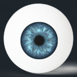 Strikter Blue Eyeball Tischtennisball<br><div class="desc">Diese spaßigen Tischtennisbälle haben einen wunderschönen blauen Augapfel auf ihnen,  der so aussieht,  als hätte er einen Blitz,  der durch sie geht. Freaky und Spaß!!!</div>