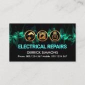 Strikter elektrischer Blitzstrahl Visitenkarte (Vorderseite)