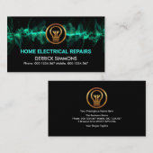 Strikter elektrischer Blitzstrahl Visitenkarte (Vorne/Hinten)