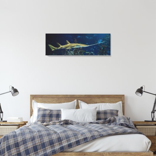 Strikter Sawfish Leinwanddruck (Insitu (Schlafzimmer))