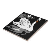 Strikter Viktorianischer Holzschnitt tierischer Un Fliese (Seite)