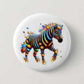 Strikter Zebra Charm Button (Vorderseite)