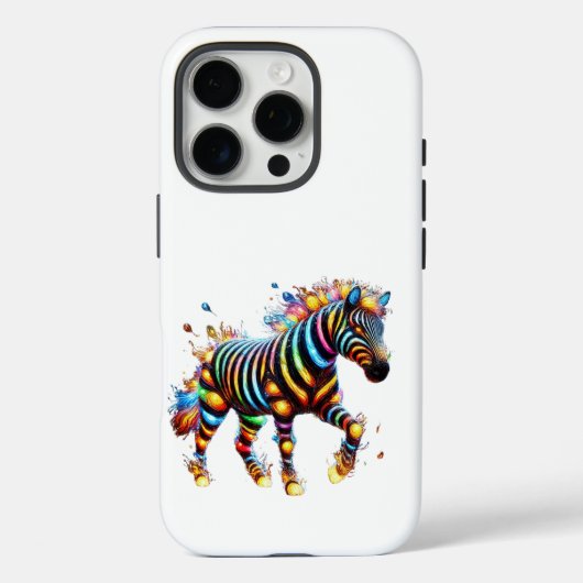 Strikter Zebra Charm Case-Mate iPhone Hülle (Rückseite)