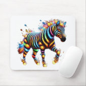 Strikter Zebra Charm Mousepad (Mit Mouse)