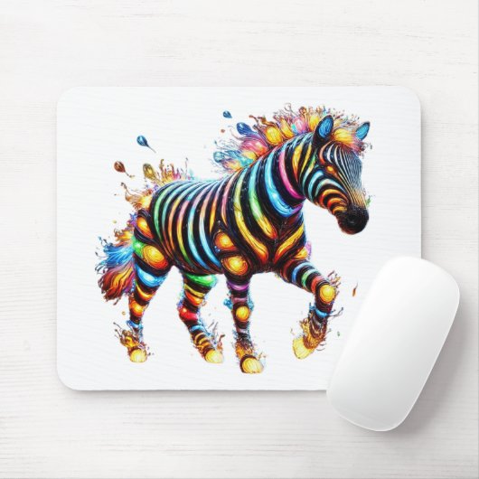 Strikter Zebra Charm Mousepad (Mit Mouse)