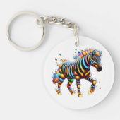 Strikter Zebra Charm Schlüsselanhänger (Vorderseite)
