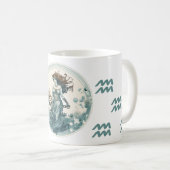 Striktes Aquarius-Symbol Kaffeetasse (VorderseiteRechts)