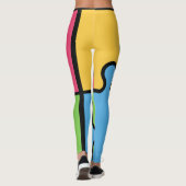 Striktes Jigsaw-Muster Leggings (Rückseite)