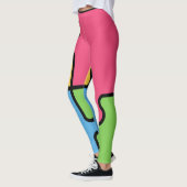 Striktes Jigsaw-Muster Leggings (Links)
