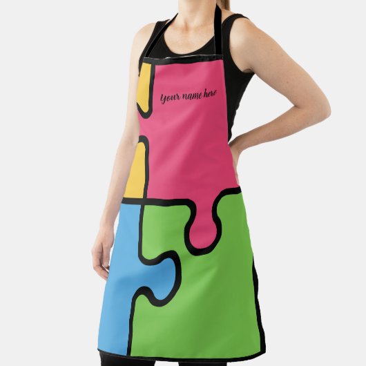 Striktes Jigsaw-Muster Schürze (InSitu)