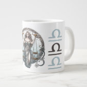Striktes Libra Symbol Artwork Jumbo-Tasse (Vorderseite Rechts)