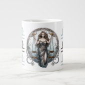 Striktes Libra Symbol Artwork Jumbo-Tasse (Vorderseite)