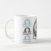 Striktes Libra Symbol Artwork Kaffeetasse (Links)