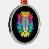 Striktly Bright Lion Silbernes Ornament (Rechts)