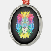 Striktly Bright Lion Silbernes Ornament (Links)