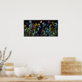 String Art with butterfly on Poster (Küche)