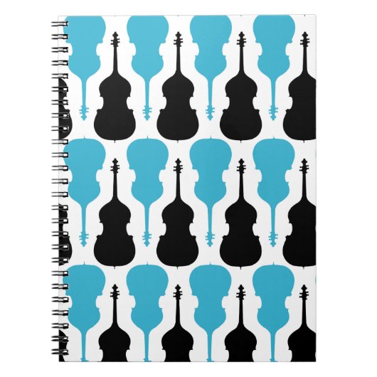 String-Bass-Muster Notizblock (Vorderseite)