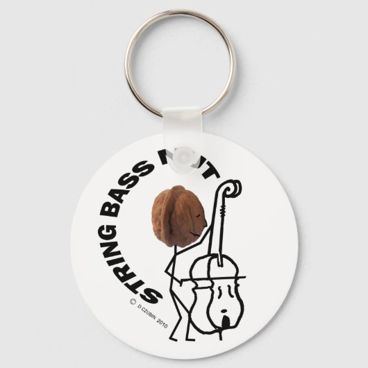 String Bass Nut Schlüsselanhänger (Vorderseite)