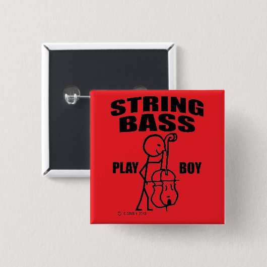 String Bass Play Boy Button (Vorne & Hinten)