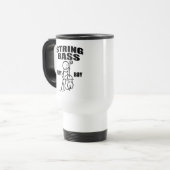 String Bass Play Boy Travel Mug Reisebecher (Vorderseite Links)