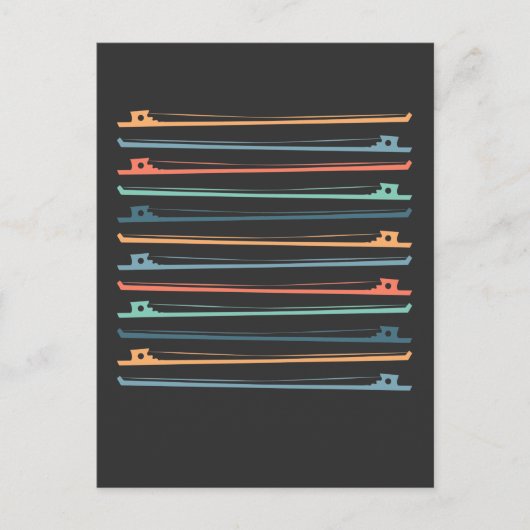 String Instrument Bows Violin Fiddle Cello Player Postkarte (Vorderseite)