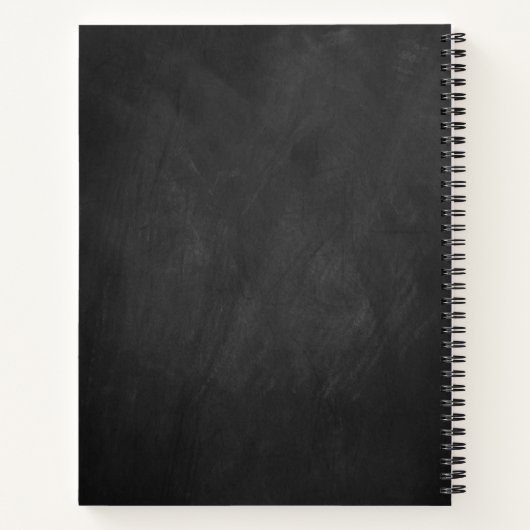 String-Leuchten auf Chalkboard Brautparty Rezept Notizblock (Rückseite)