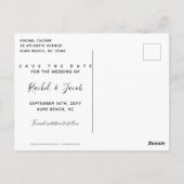 String-Leuchten Save the Date Vollbildkarte Postkarte (Rückseite)