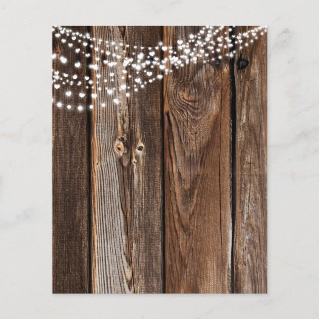 String Light & Bard Wood Scrapbook Paper (Vorderseite)