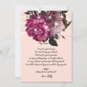 String light Burgundy wird meine Bridesmaid Einladung (Vorderseite)