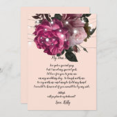 String light Burgundy wird meine Bridesmaid Einladung (Vorne/Hinten)