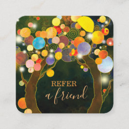 String Light Liebe Trees Business Empfehlungskarte