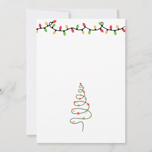 String Light Party Einladung (Rückseite)