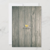 String Light Rustic Wood Floral Junggeselinnen-Abs Einladung (Rückseite)